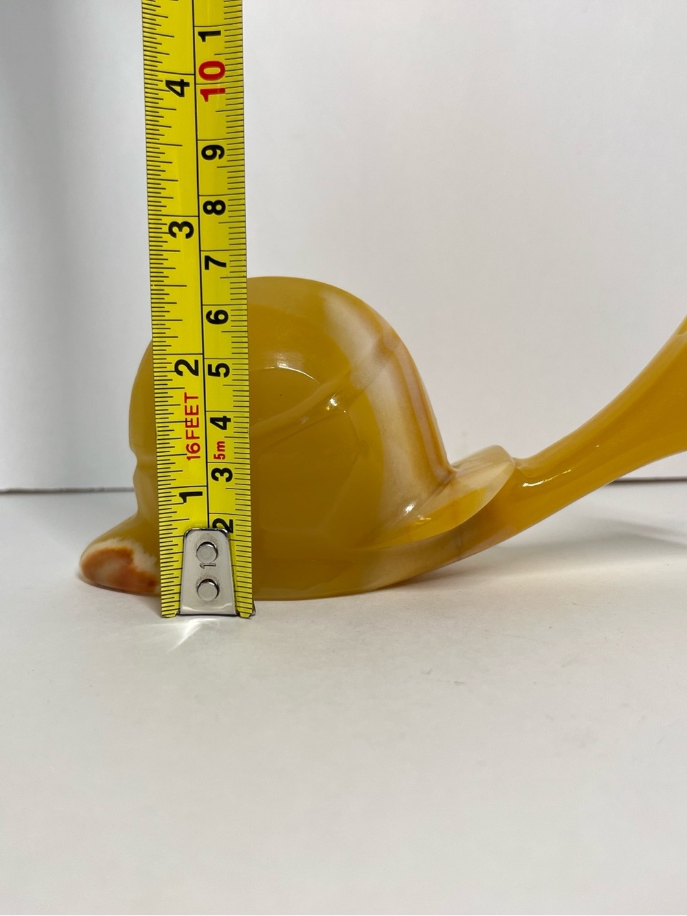 Vtg Carved Onyx Marble Stone Snail Figure Figurine Slug MCM Whimsical Folk Art - Picture 7 of 14